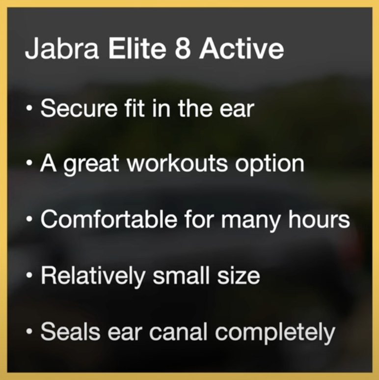 Jabra Elite 8 Active fit and comfort